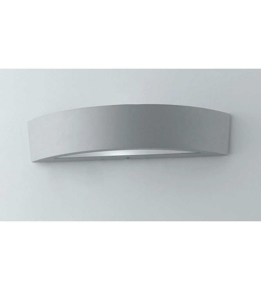 APPLIQUE "TUCSON" PER ESTERNI IN ALLUMINIO ARGENTO, 40W